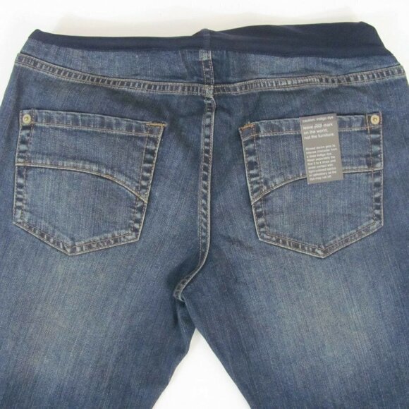 Liz Lange Maternity Jeans Womens Size 6 (32 x 31) Flex Panel Denim Med Wash NWT - Picture 11 of 16